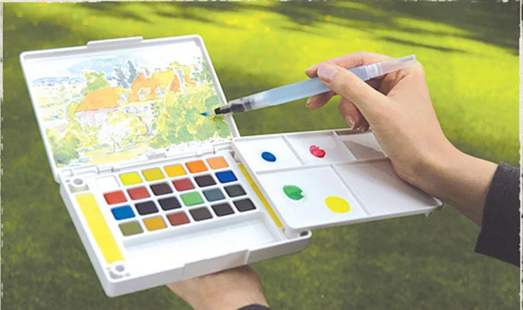 Кисть для рисования акварелью 6 шт. | Канцтовары офиса и дома