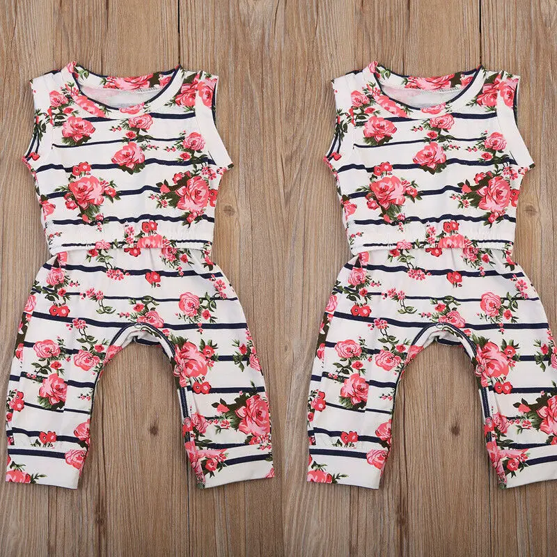 

Floral Newborn Baby Boys Girls Bodysuit Jumpsuit fashion Comfortable Outfits Sunsuit Clothes