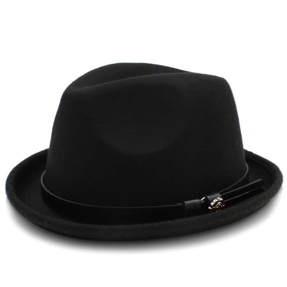 Фетровая Шляпа Fedora для мужчин и женщин осенне зимняя фетровая шляпа с модным