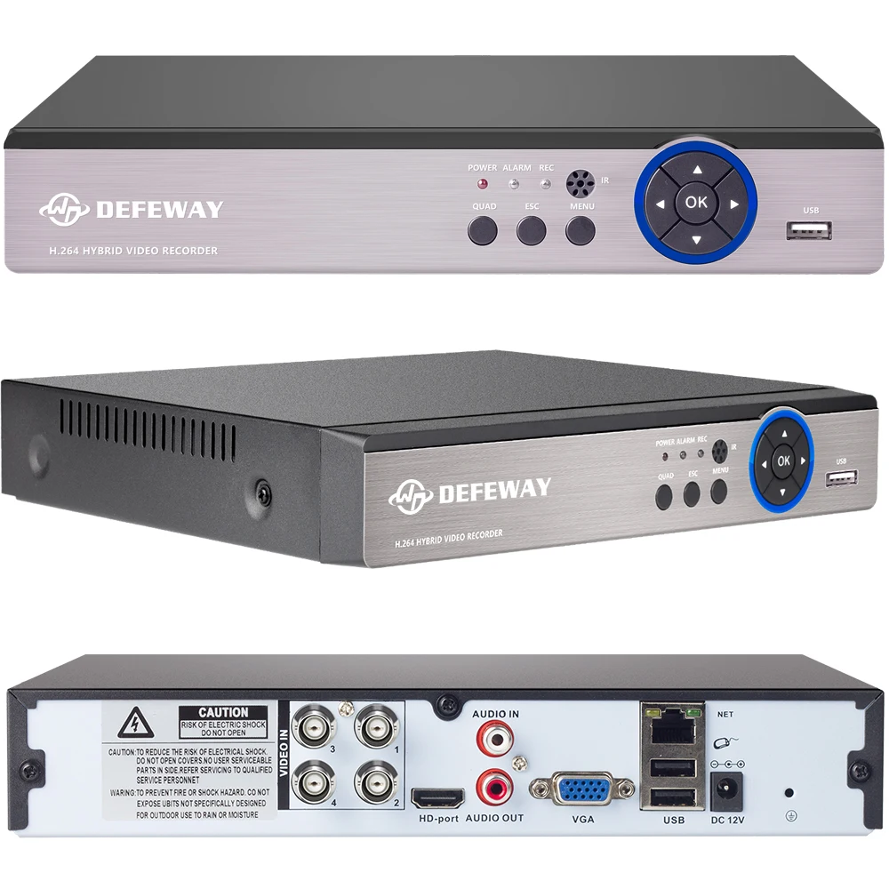 Видеорегистратор Defeway HD 720p DVR 4 канала домашняя система безопасности сетевой