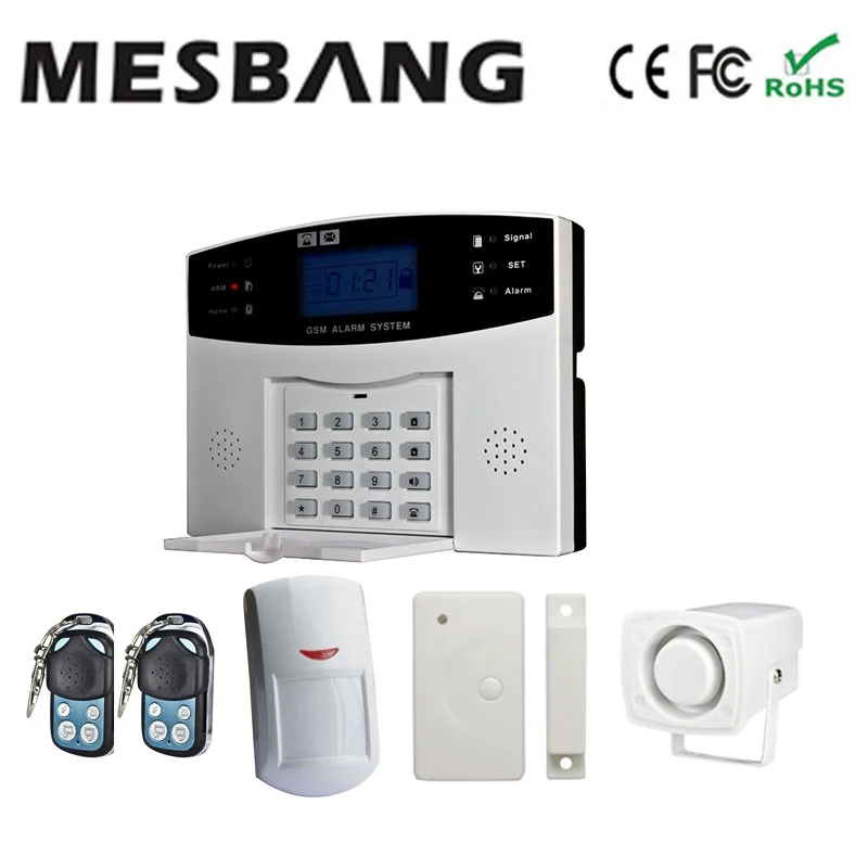

wireless home security alarm system gsm alarm system free shipping