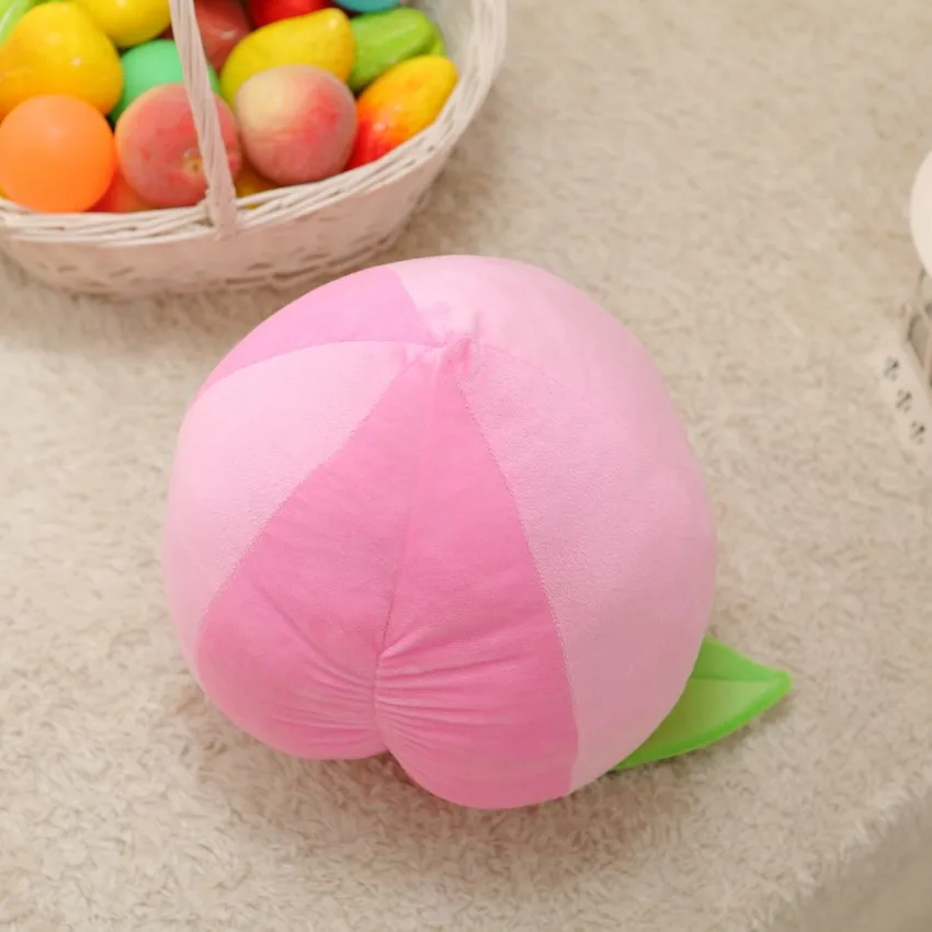 

Candice guo plush toy stuffed doll cartoon fruit longevity peach simulational model cushion pillow birthday christmas gift 1pc