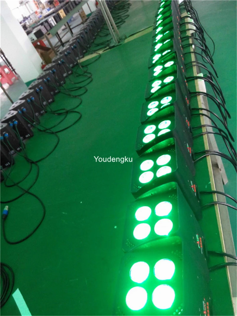Зарядка беспроводной батареи Par 64 RGBWA UV светодиод 4X12 Вт 6 в 1 Питание от мини