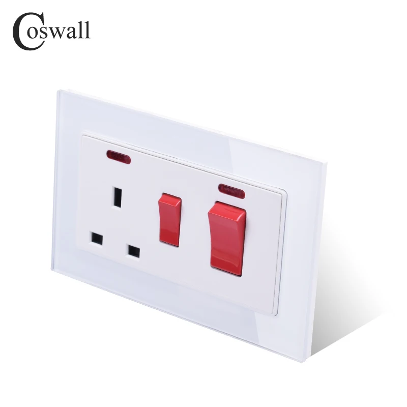 Выключатель COSWALL для настенной плиты переключатель с неоновым покрытием из