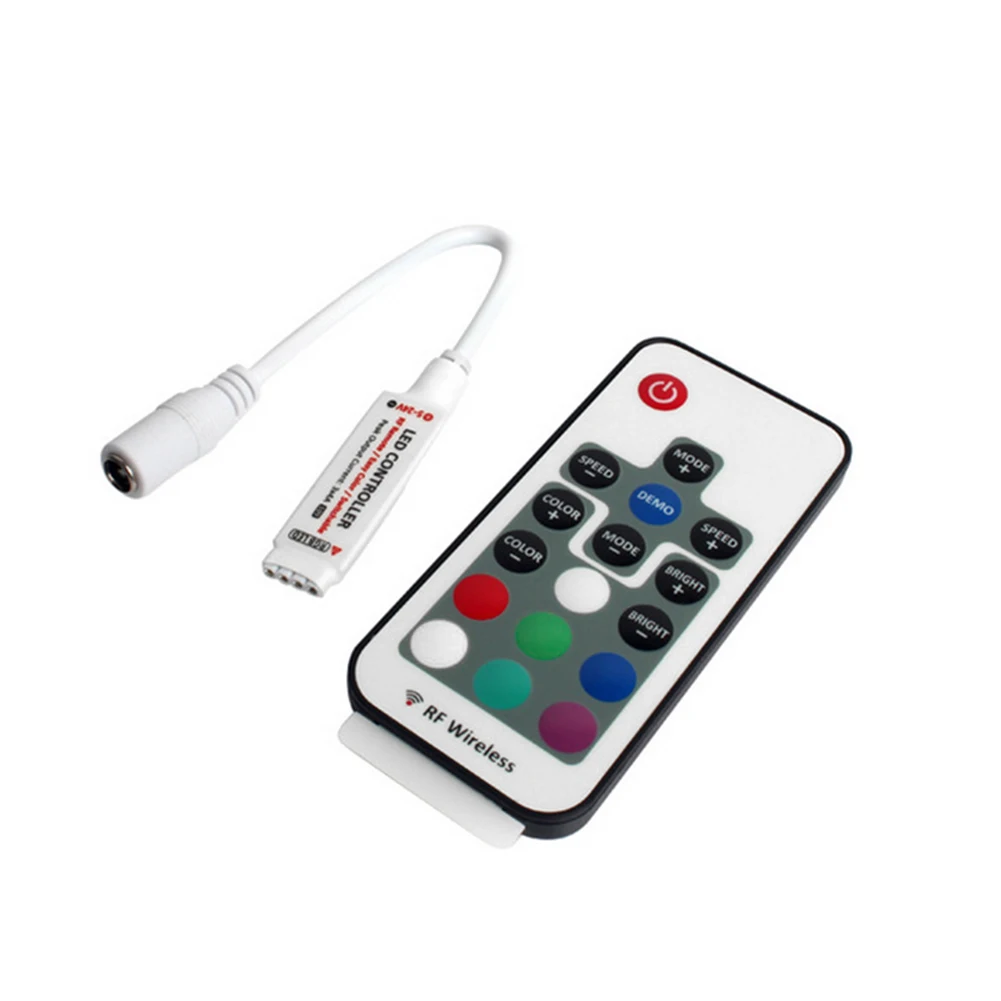 Мини РЧ красочные RF17 ключ дистанционного управления RF 433 RGB свет с световой