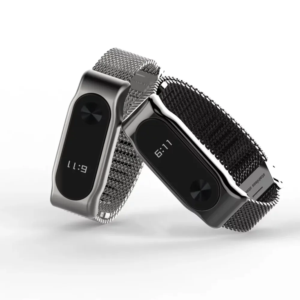Оригинальный металлический браслет Mi band 2 из нержавеющей стали для Xiaomi Band