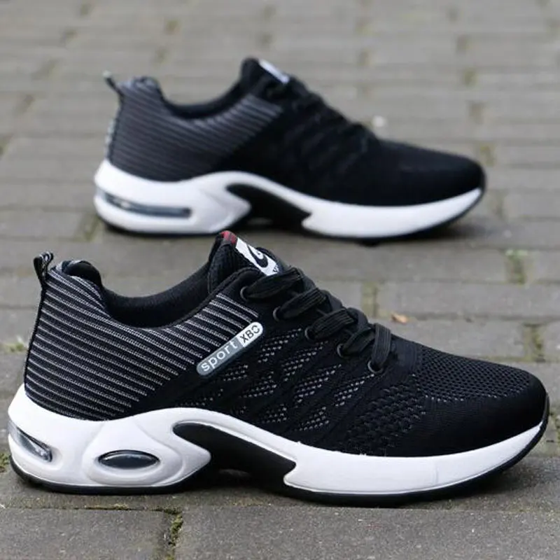 Men's Sports Shoes 2019 New Flying Woven Walking Shock Absorption Comfortable Breathable Fashion Lace-Up Fpptwear | Обувь