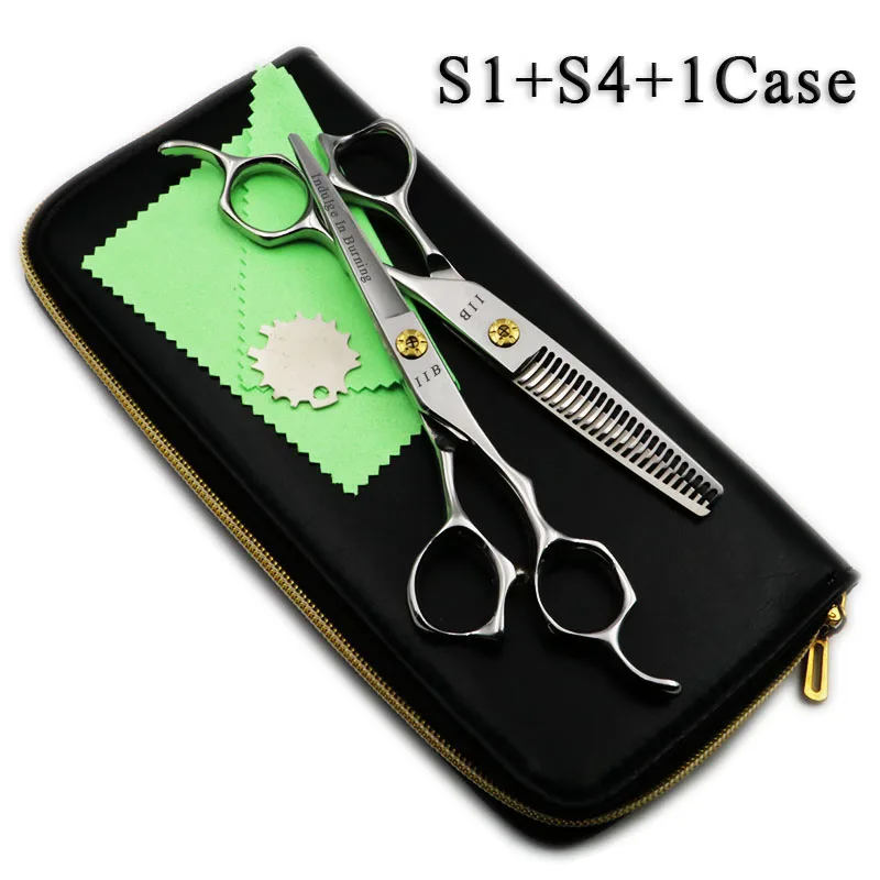 6 Inch Professional Hairdressing Scissors Set Salon Hair Cutting&ampThinning Barber Shears 18/23/24/30 Teeth | Красота и здоровье