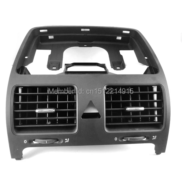 Черный передний центральный воздуховод для VW Jetta Golf GTI Rabbit MK5 MKV 1K0 819 728 F 1QB 728F 1K0819728F |