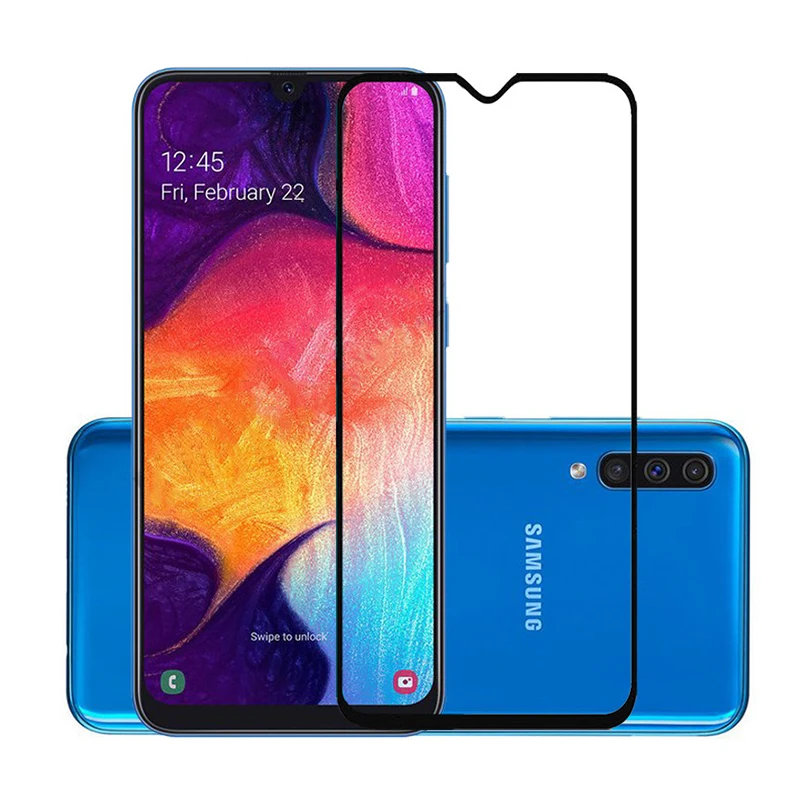 Закаленное стекло 9H для Samsung Galaxy A50 A30 A40 a 50 Защитное экрана A70 A80 A90 A20 A10 M30 M20