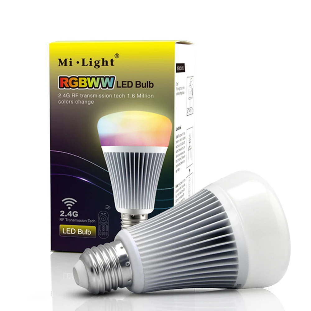 Milight 2.4 г РФ Светодиодные GU10 E27 MR16 диммер wifi управления 4 Вт 5 8 9 DC12V AC85V 265V RGBW rgbww CCT smart