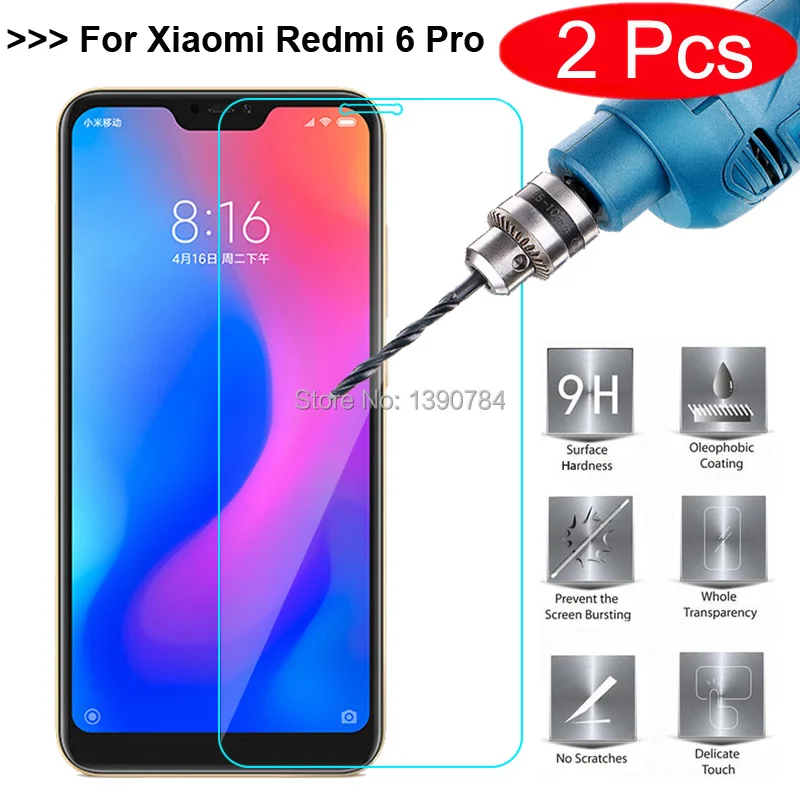2 шт 2.5D Закаленное стекло для Xiaomi Redmi 6 Pro 5 84 &quotпротектор экрана Защитная