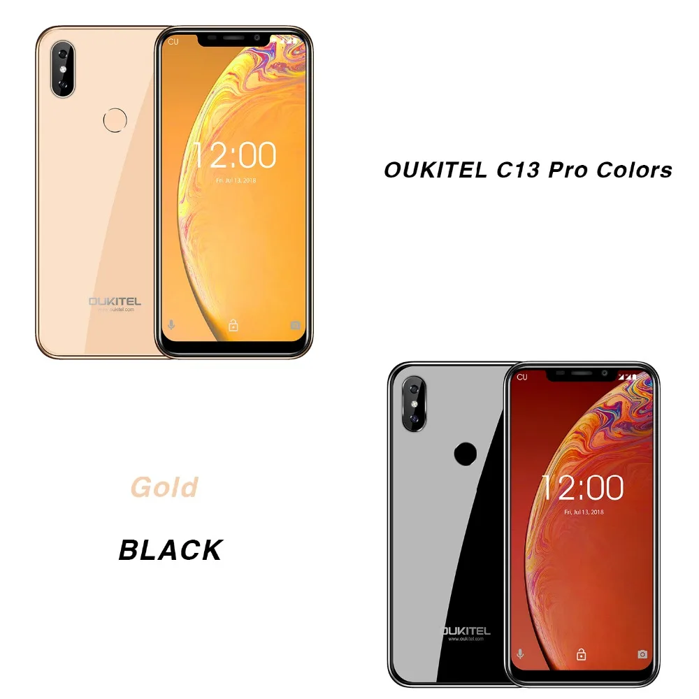 Мобильный телефон OUKITEL C13 Pro экран 6 18 дюйма 19:9 2 ГБ 16 Android 9 0 четырёхъядерный