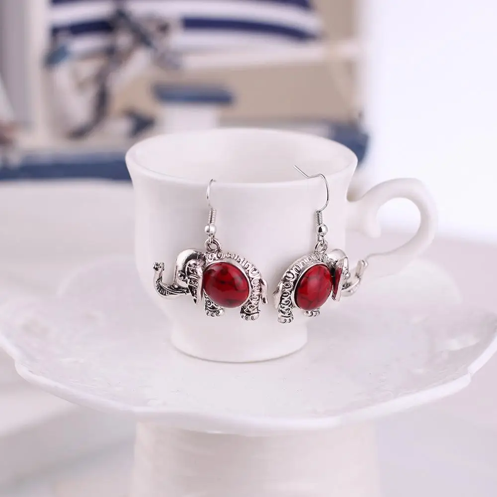 HC милый слон из мультфильма браслет Висячие серьги девушки женщины ожерелье