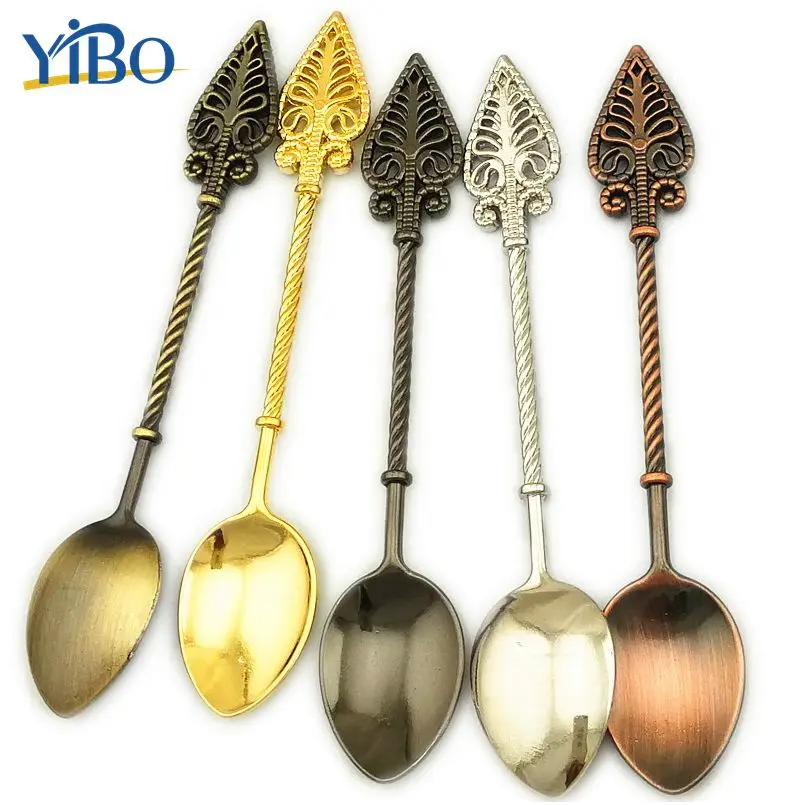 YIBO 1 шт. Ретро персонал кофейная ложка с длинной ручкой дизайн кондитерский