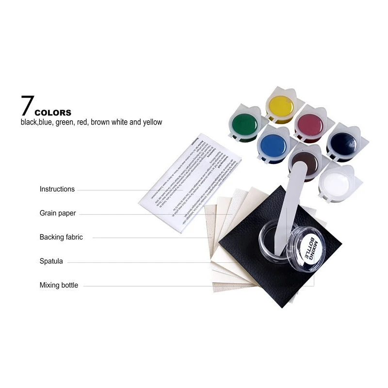 Жидкое средство для ремонта кожаной обивки набор автомобильной кресел