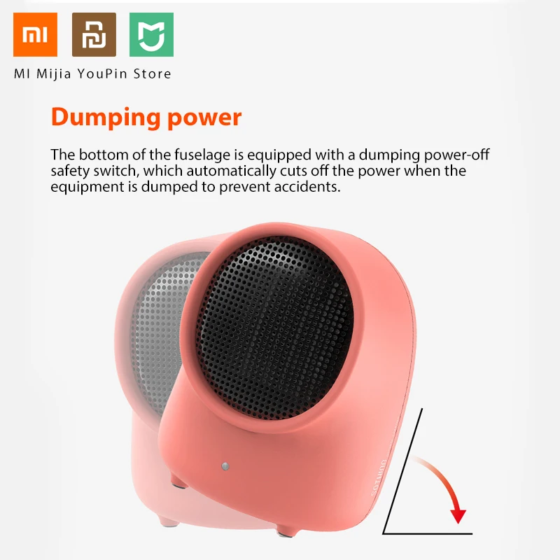 Xiaomi Mini Warmbaby тепловентилятор милый маленький нагреватель Настольный теплый электронный портативный обогреватель для зимы домашний офисный обогреватель