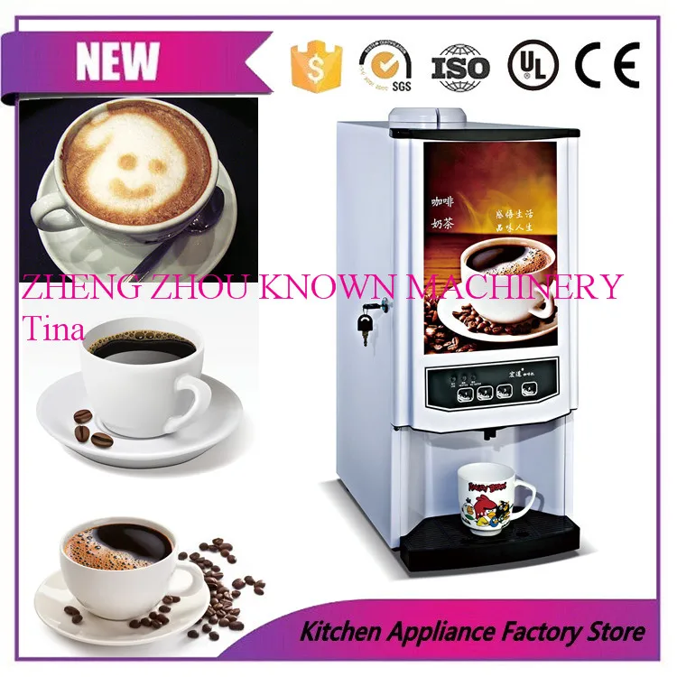 

3 different drinks mini instant automatic coffee maker Commercial beverage vending machine fruit juice tea Milk machine