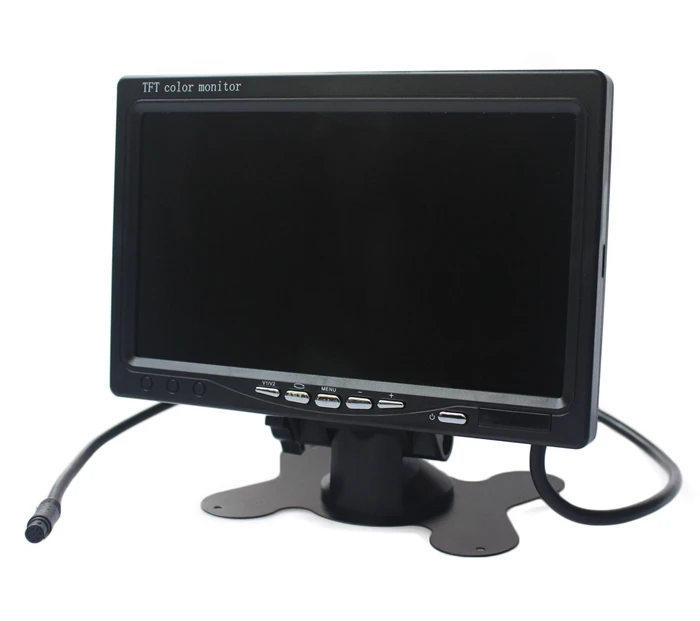 DIYKIT AHD 800x480 7 дюймов TFT ЖК дисплей автомобиля Мониторы Заднего вида Max поддержка 1080 P камера 2 видео вход