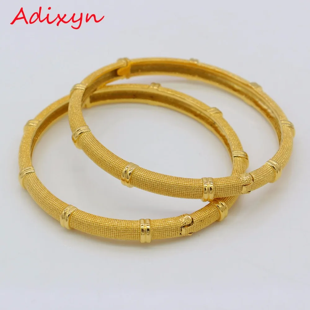 Adixyn Ellipse браслеты &quotДубай&quot для женщин и девочек золотой цвет