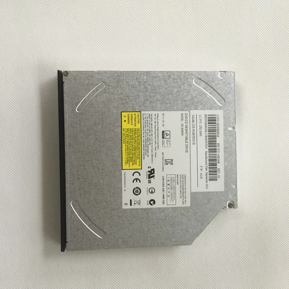 Новый внутренний двухслойный 8X DVD + RW DVDRAM для ноутбука DS 8ABSH 12 7 мм SATA лоток загрузка