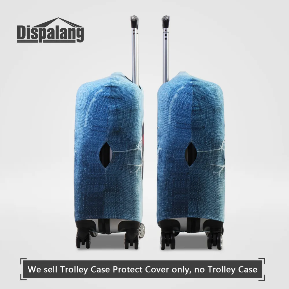 Защитные чехлы для чемоданов от Dispalang, подходят для чемоданов 18-30 дюймов, на колесиках, с 3D принтом рыбы, эластичные, тянущиеся, для путешеств... от AliExpress WW