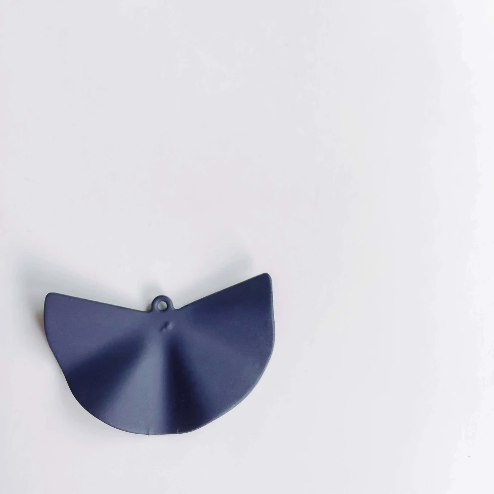 Round Eardrop Accessories Sector Wave Metal Pendant Earring Necklace Charms Diy Making Material Jewelry Finding 6pcs - Цвет: 4