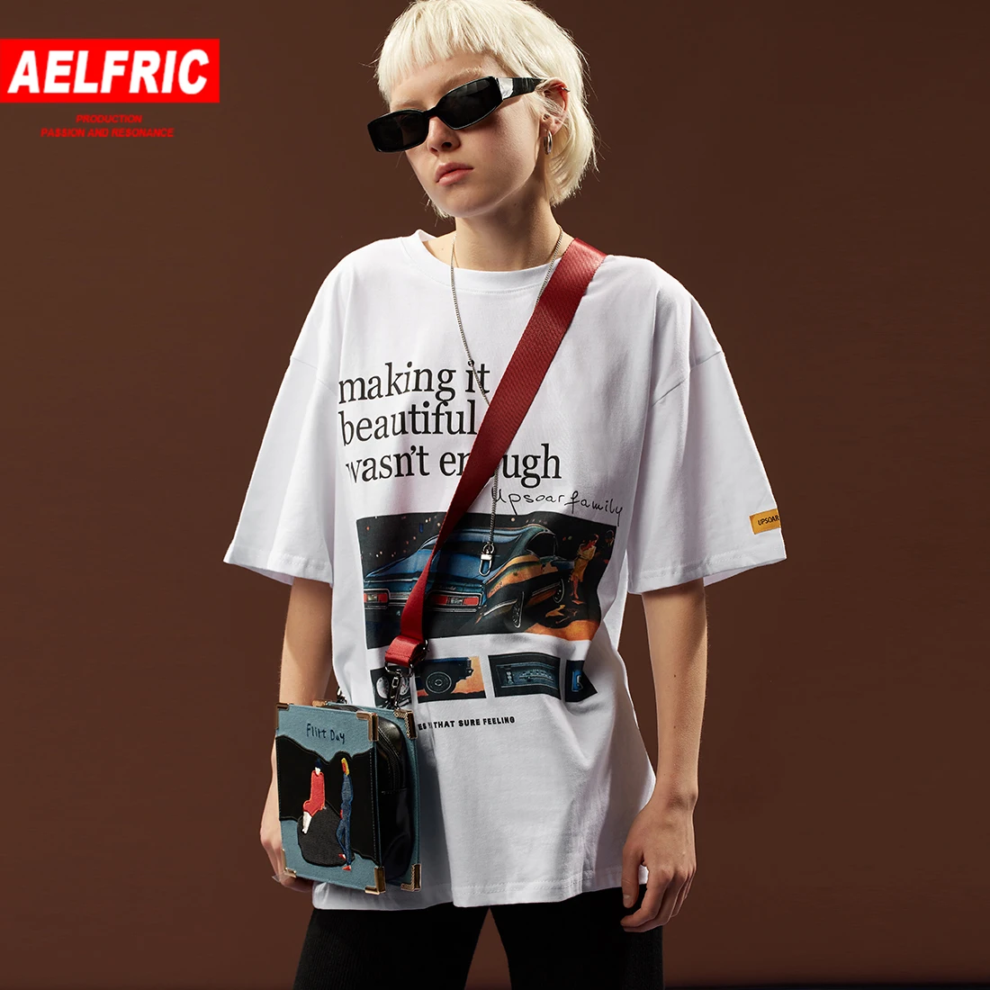 Женская и мужская футболка Aelfric повседневная хлопковая в стиле хип хоп с