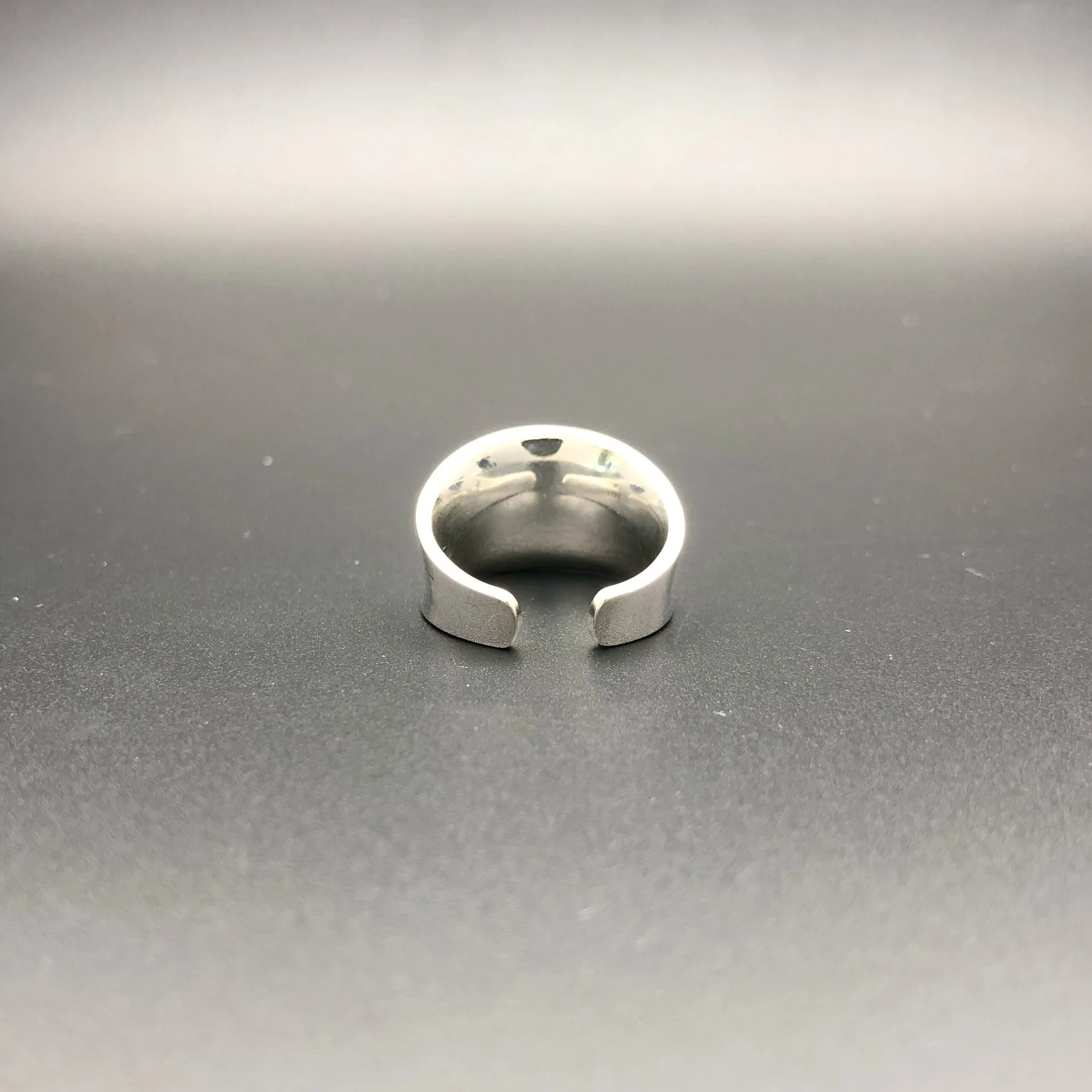 Простое геометрическое серебряное кольцо 100% Стерлинговое Серебро 925 пробы
