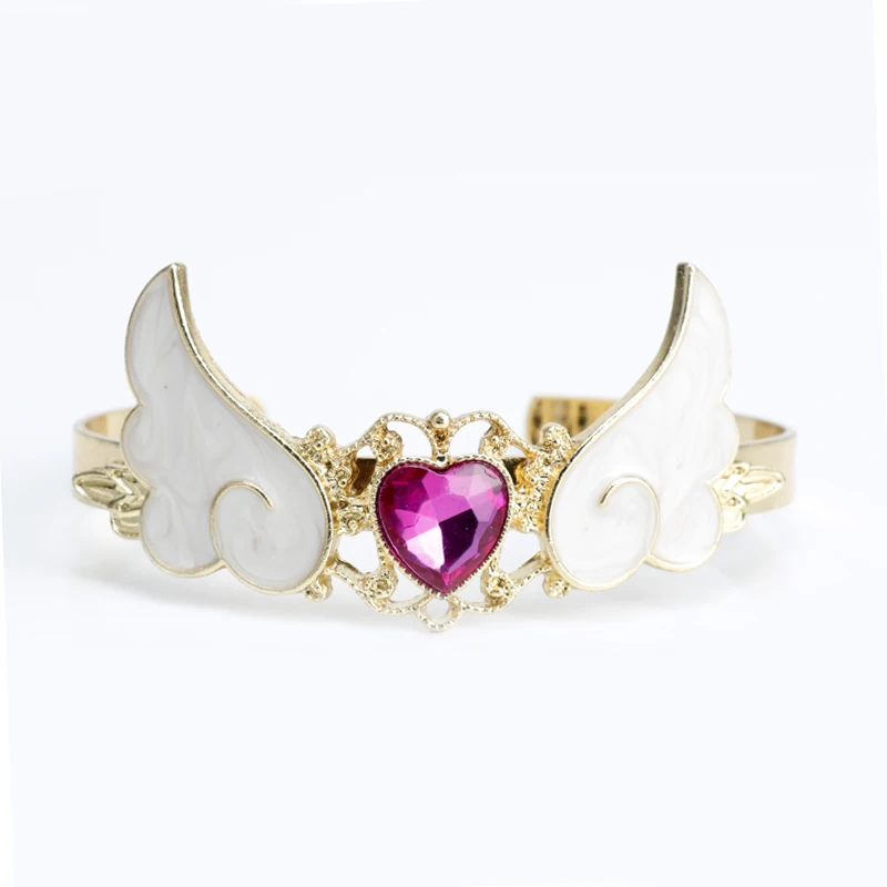 

dongsheng SAILORMOOON charm bracelet Cat Cardcaptor Sakura Magic Wand Cuff Wings Heart Love Bracelets Bangles Cute Girl Jewelry