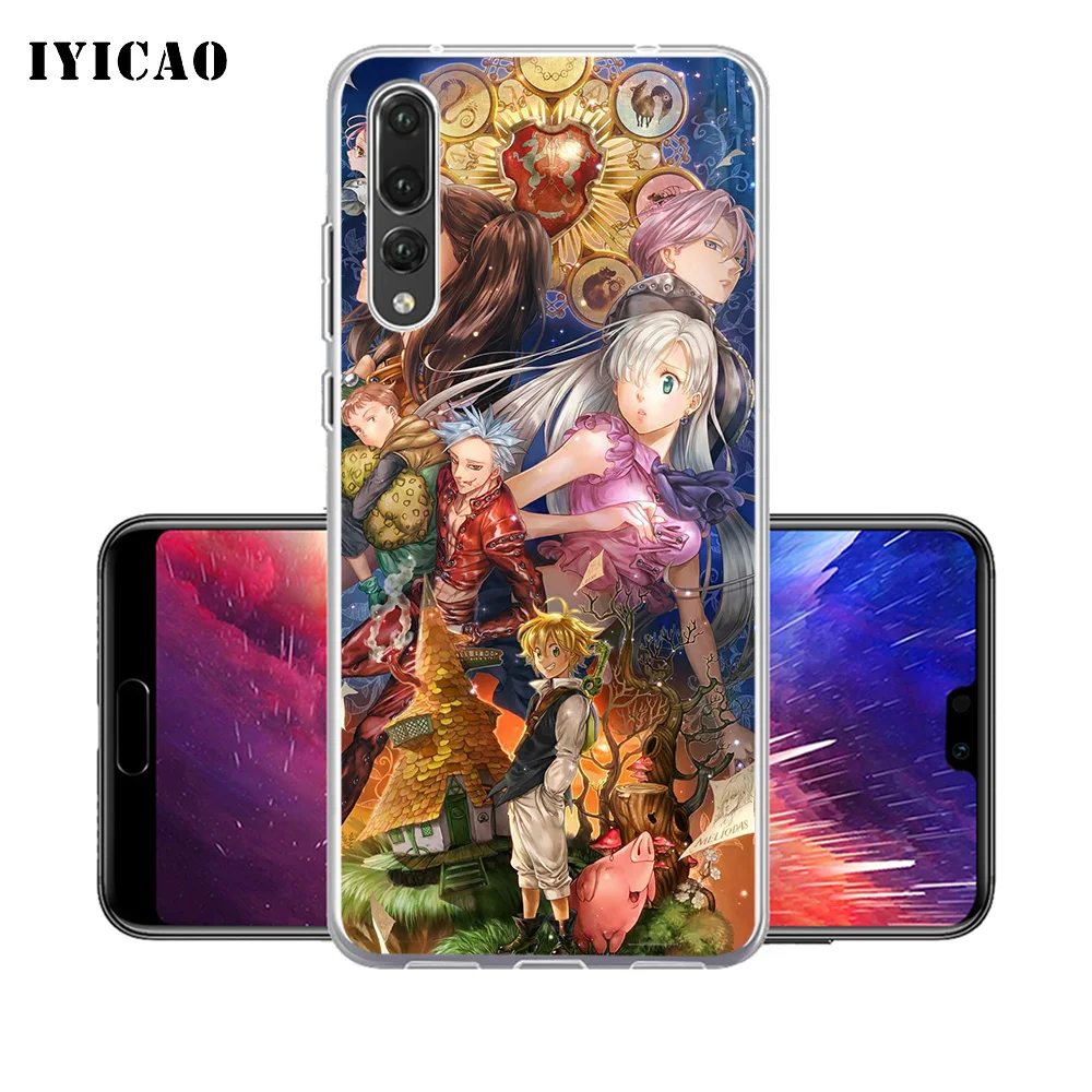 Мягкий силиконовый чехол IYICAO The Seven Deadly Sins для Huawei P30 P20 Pro P10 P9 P8 Lite P Smart
