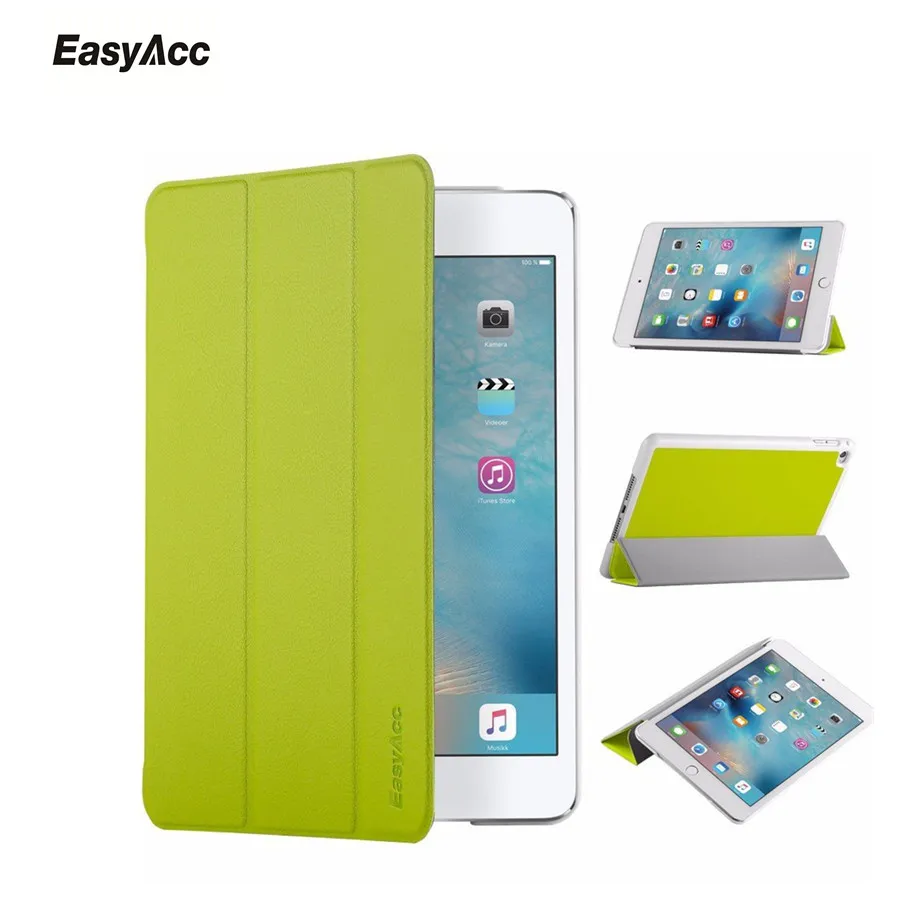 Easyacc Чехол для iPad mini 4 7 9 дюймов ультра тонкий кожаный умный чехол прорезиненный