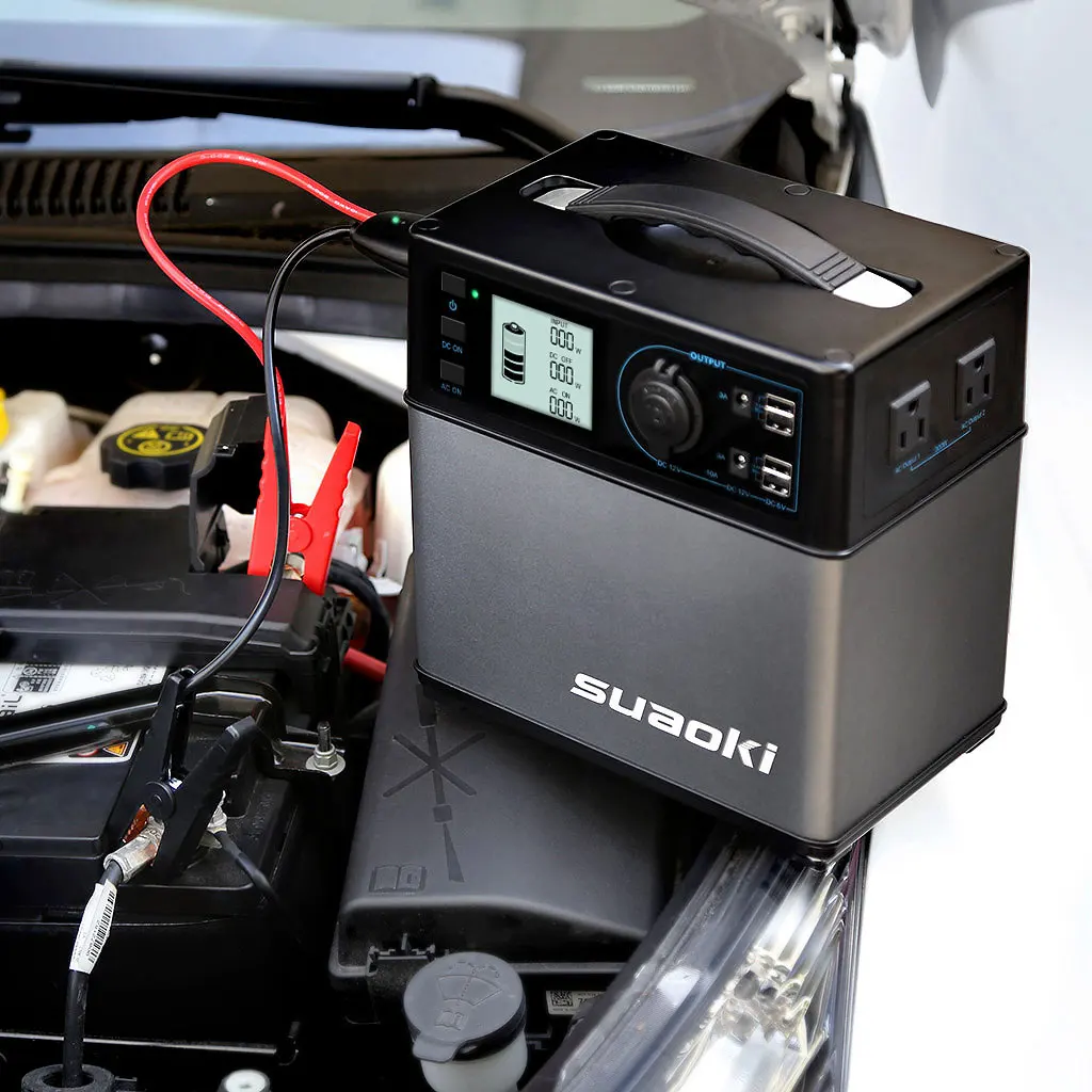 Suaoki 400wh автомобильный стартер Power bank портативный Солнечный источник питания 5