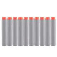 50pcs 10/50/100 шт для Nerf пулями, мягкими дырочку головы 7,2 см заправка игрушка дартс оружейные пули для Nerf серии бластеров детские игрушки для улицы - Цвет: 50pcs