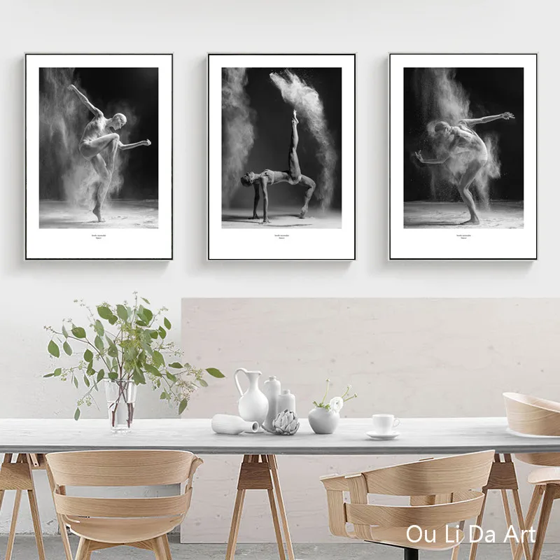 Современные балетные фотографии черно белые парусиновые принты картина маслом