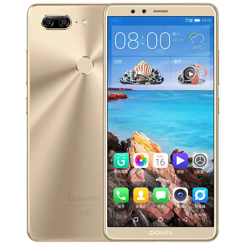 Новый AMOLED Gionee M7L мобильный телефон Android 7 1 Helio P30 Восьмиядерный 6 + 64G полноэкранный