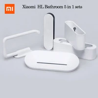 xiaomi hl 5 in 1 gadgets for bathroom mobile phone holder mijia case soapbox toilet roll holder for xiaomi mijia smart home