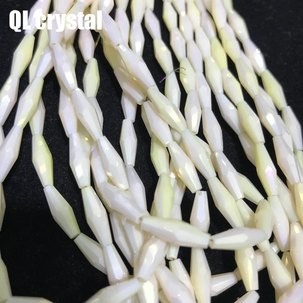 200pcs 6x12mm Bicone Austria Crystal beads Charm loose spacer Beads DIY Earrings necklace hadicraft bracelet jewelry | Дом и сад