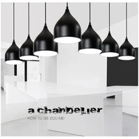 blonche modern pendant lights whiteblackred led hanging lamp for kitchen living room home decor lighting loft simple fixtures