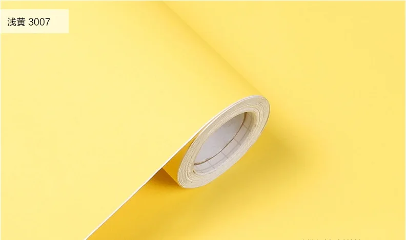 New Plain color thick PVC wallpaper self-adhesive solid color wallpapers bedroom living room decoration wall stickers waterproof