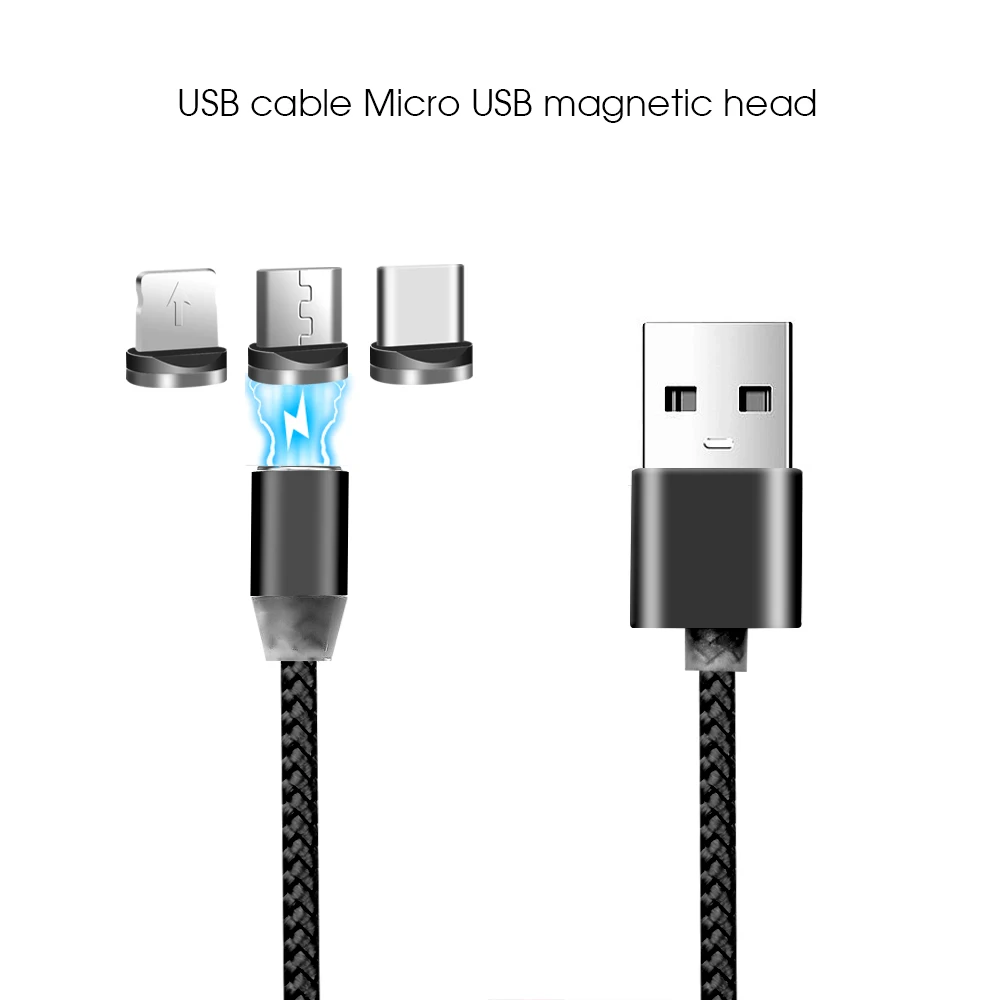 Магнитный кабель Micro USB KEBIDU для iPhone Samsung зарядное устройство Type c адаптер зарядки