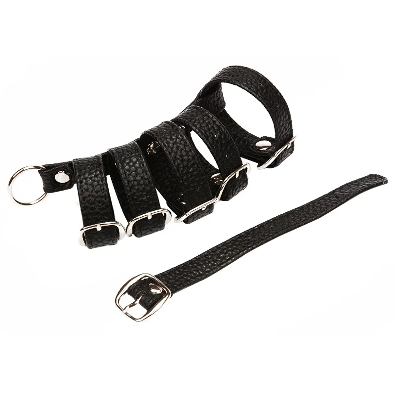 Кожаные регулируемые Кольца для пениса на пенис кольца яиц ингибиторный продукт