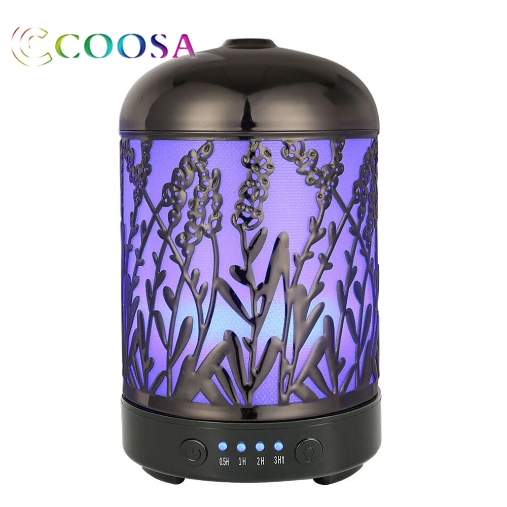 Coosa Ароматерапия Эфирные масла диффузор Лавандовый узор ультразвуковой