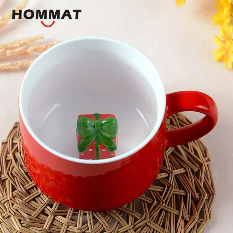 кружка для чая кружки Детская Чашки мультфильм красный Керамика Рождество Кофе