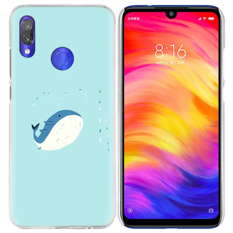 Чехол с забавным Китом для Xiao mi Red mi Go Note 7 6 6A Pro S2 5 5A 4X mi A1 A2 9 mi x 3 5G 8 lite Play F1 твердый PC Kawai чехол для телефона