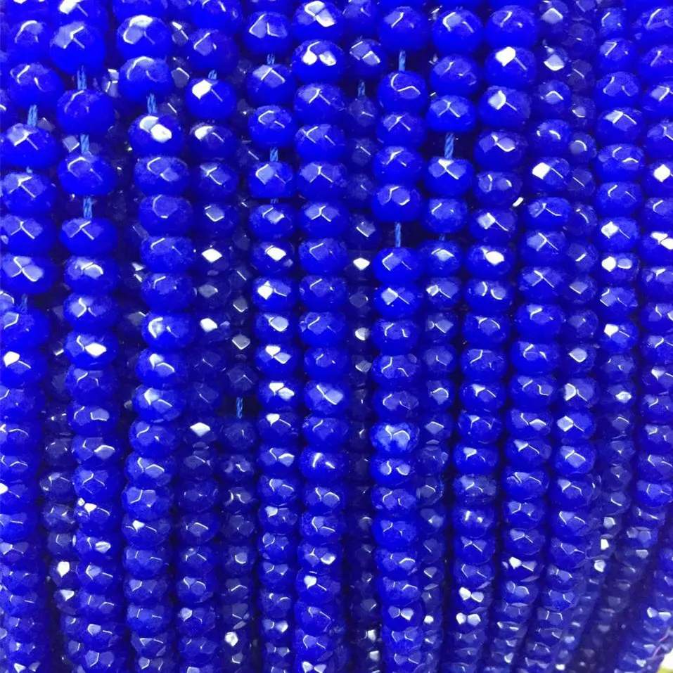 Натуральный разноцветный нефрит полудрагоценный камень халцедон 4x6 мм граненые