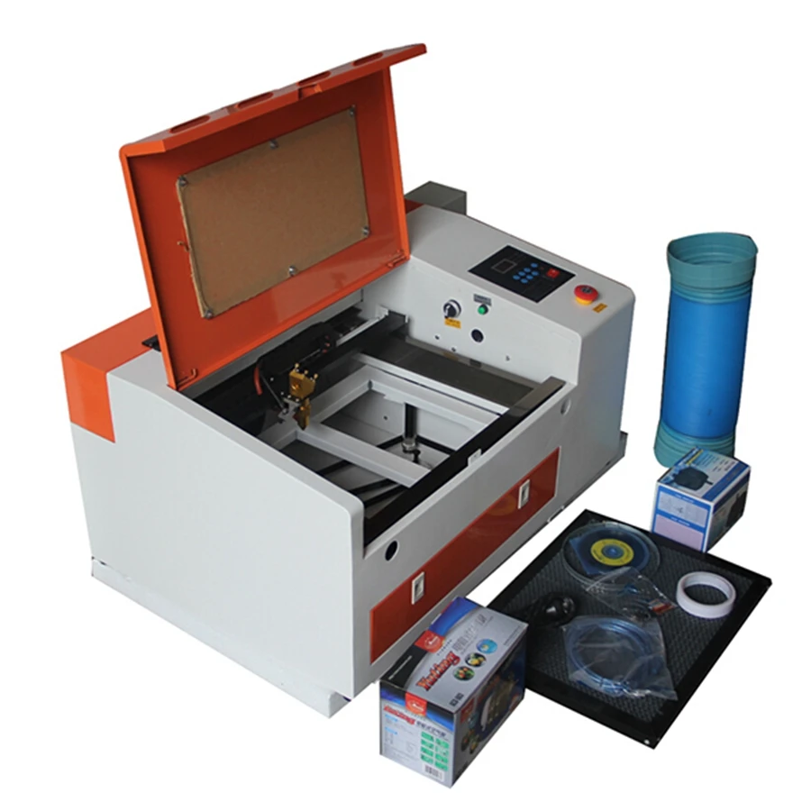 Лазерный гравировальный станок с ЧПУ CO2 40 Вт/50 Вт датчиком красной точки и водяным