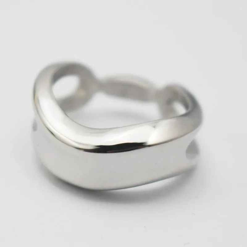 Gold Color 316L Stainless Steel Ring 17mm Square Shape Women Men Ring Can Be Customize Laser text or logo