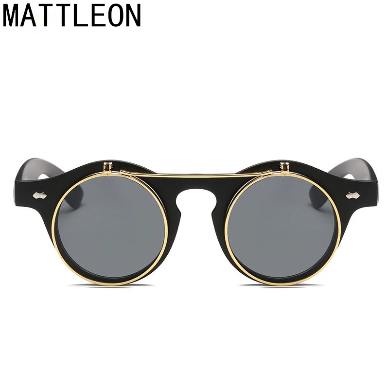 Солнцезащитные очки с круглым козырьком Ретро стиль для женщин и мужчин