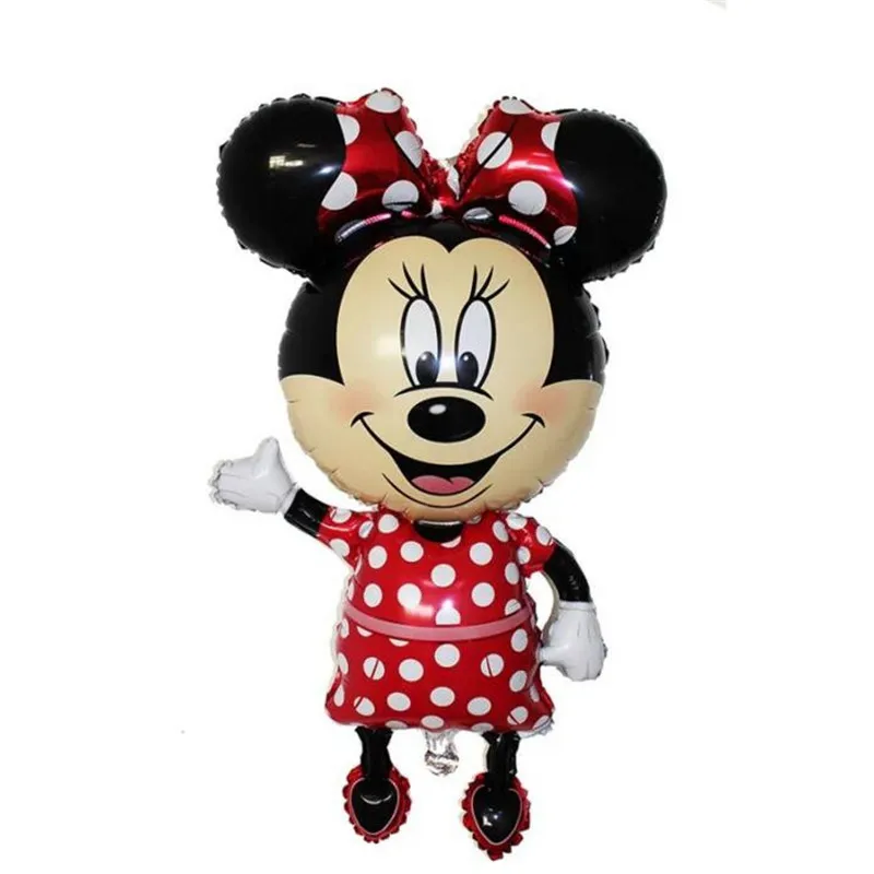 1 шт. 114*63 см Стоя Микки Минни Маус Мультфильм Фольги Воздушный Шар Дети Birthday Party
